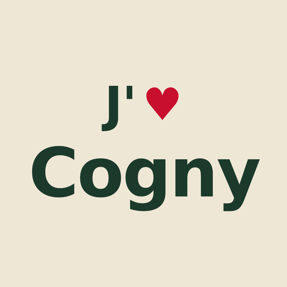 Tote bag personnalisé Cogny — design J'aime Cogny