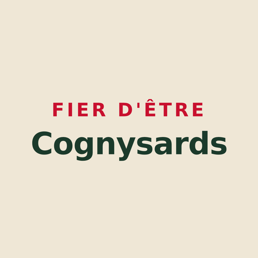 Tote bag « Fier d'être Cognysards » — design pour Cogny