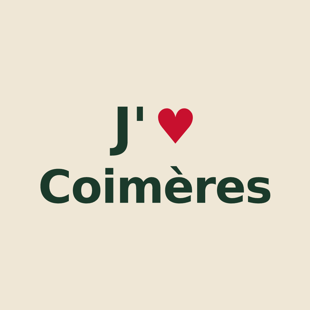 Tote bag personnalisé Coimères — design J'aime Coimères