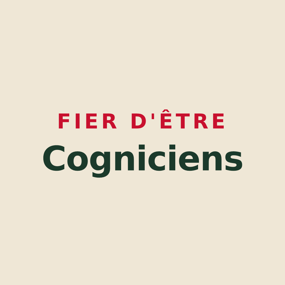 Tote bag « Fier d'être Cogniciens » — design pour Coings