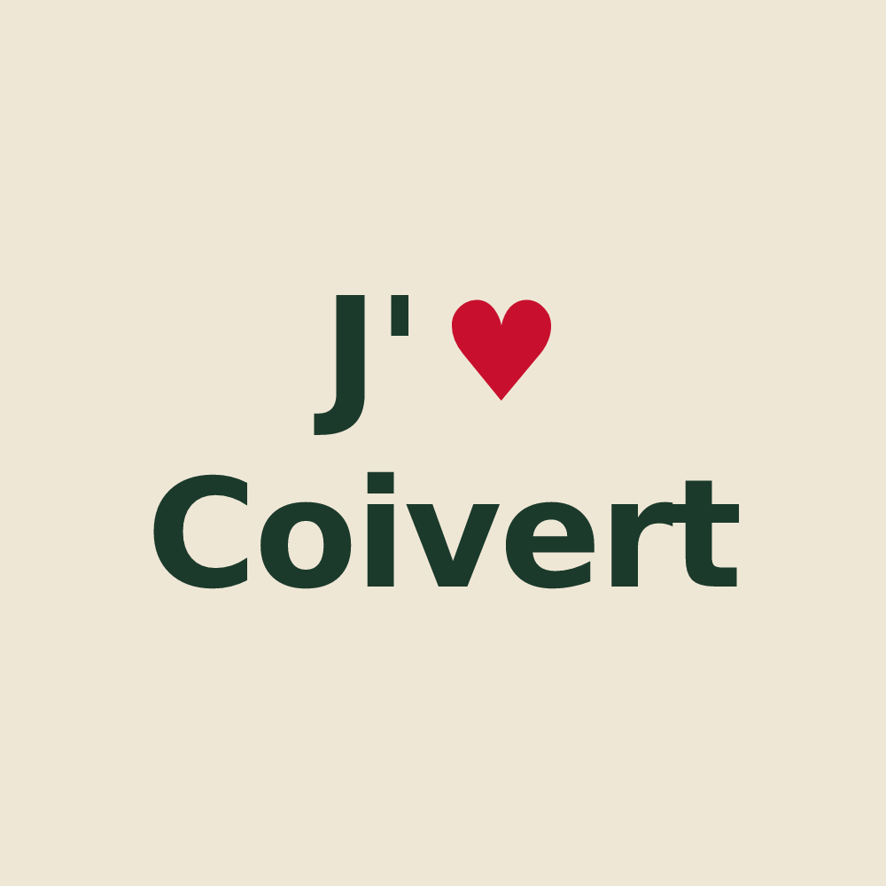 Tote bag personnalisé Coivert — design J'aime Coivert