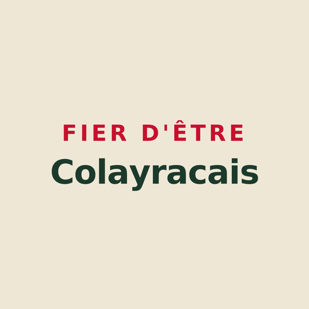Tote bag « Fier d'être Colayracais » — design pour Colayrac-Saint-Cirq