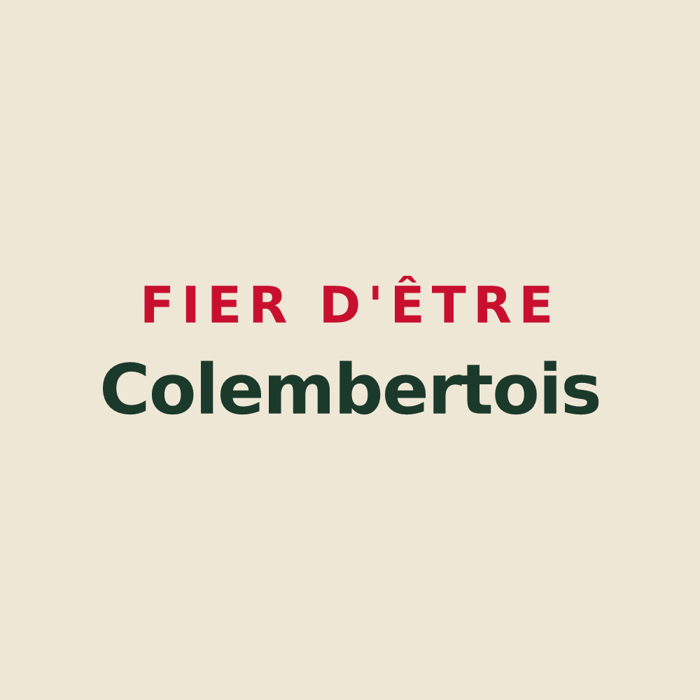 Tote bag « Fier d'être Colembertois » — design pour Colembert