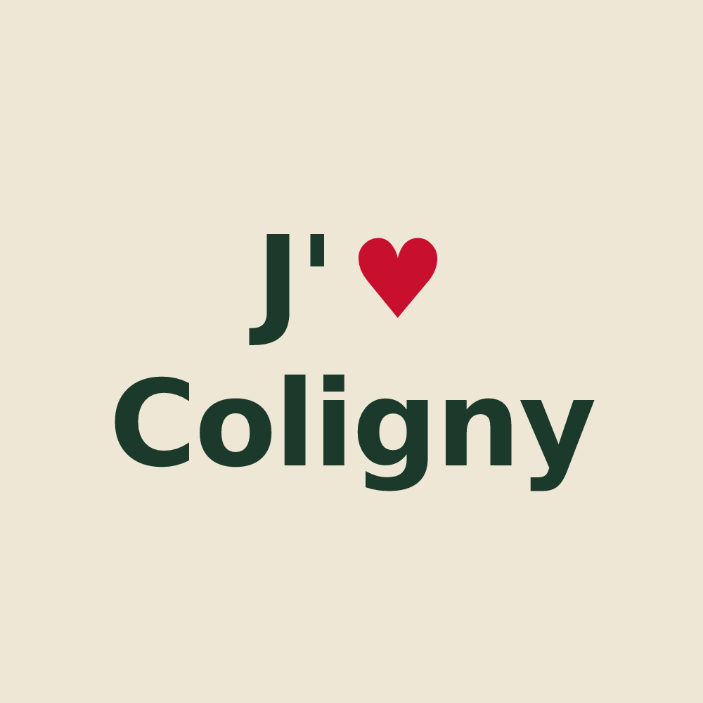 Tote bag personnalisé Coligny — design J'aime Coligny