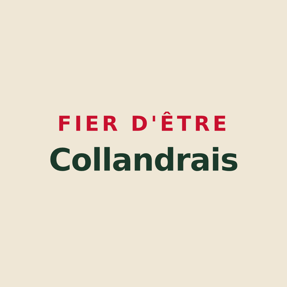Tote bag « Fier d'être Collandrais » — design pour Collandres-Quincarnon