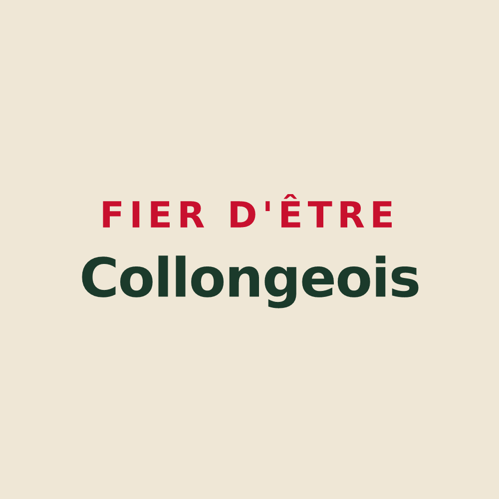 Tote bag « Fier d'être Collongeois » — design pour Collonges