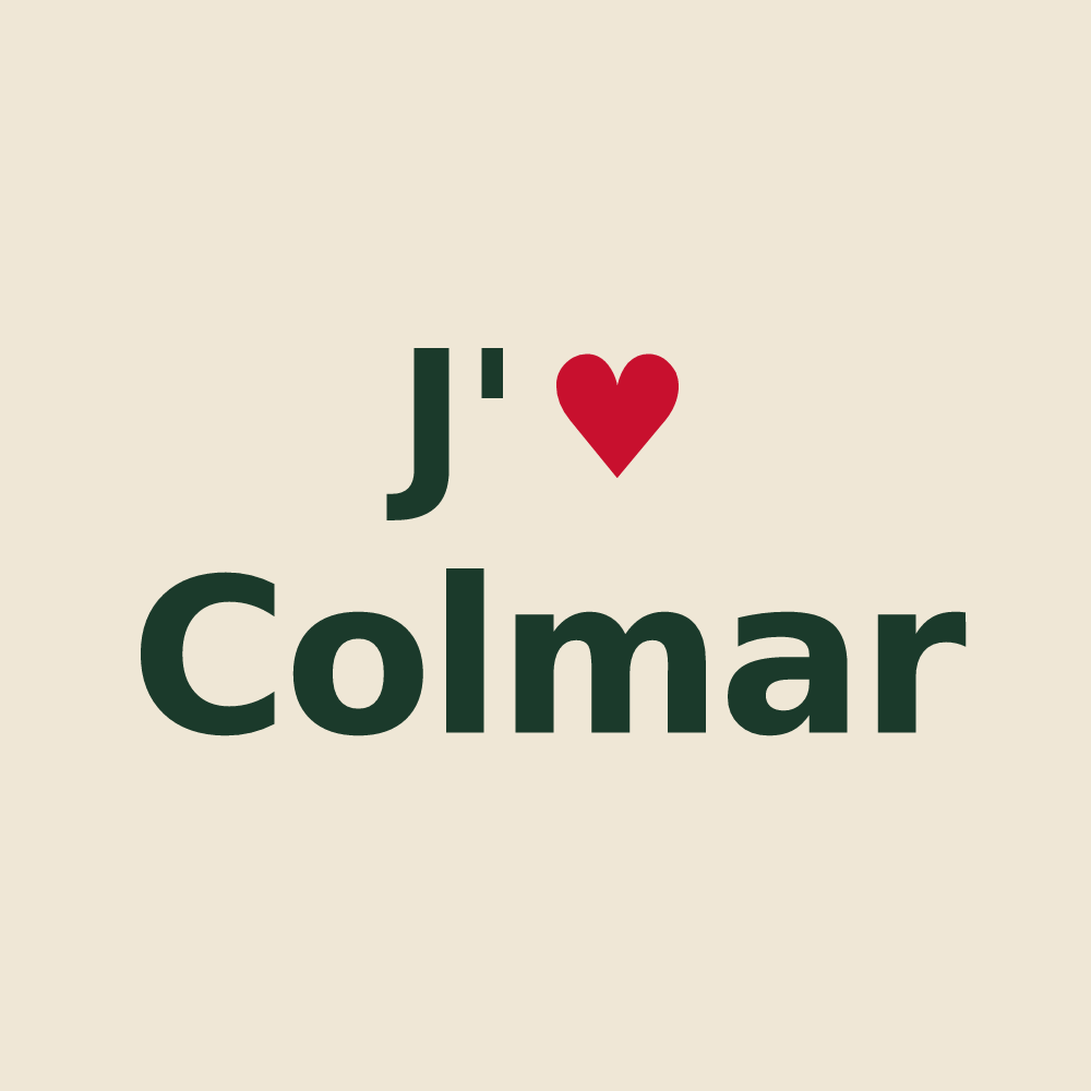 Tote bag personnalisé Colmar — design J'aime Colmar