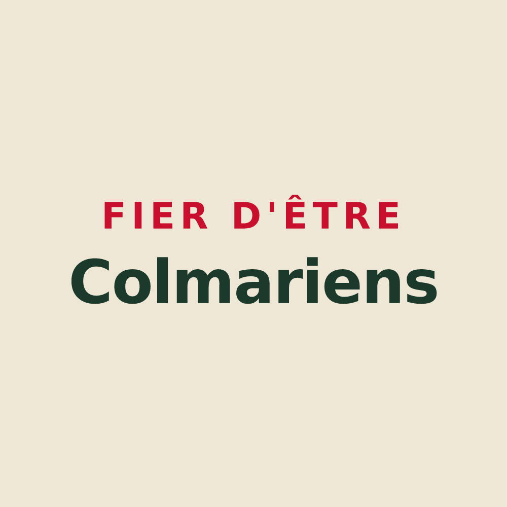 Tote bag « Fier d'être Colmariens » — design pour Colmar