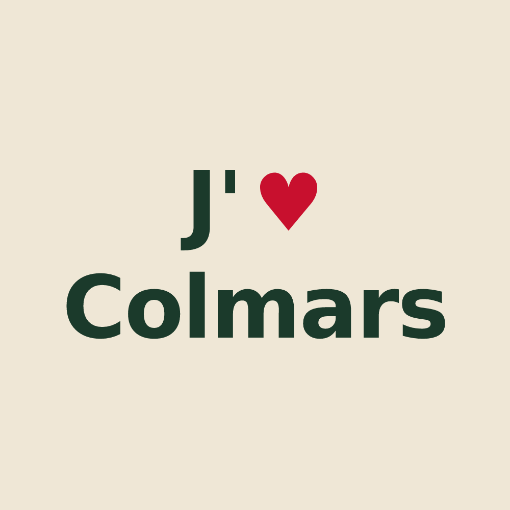 Tote bag personnalisé Colmars — design J'aime Colmars