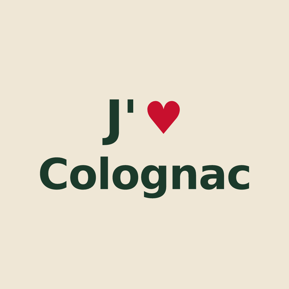 Tote bag personnalisé Colognac — design J'aime Colognac