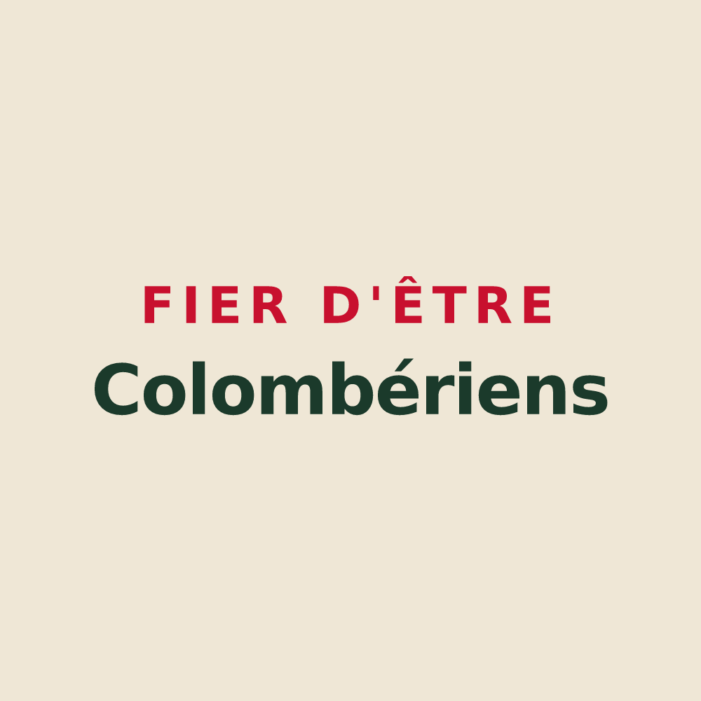 Tote bag « Fier d'être Colombériens » — design pour Colombier