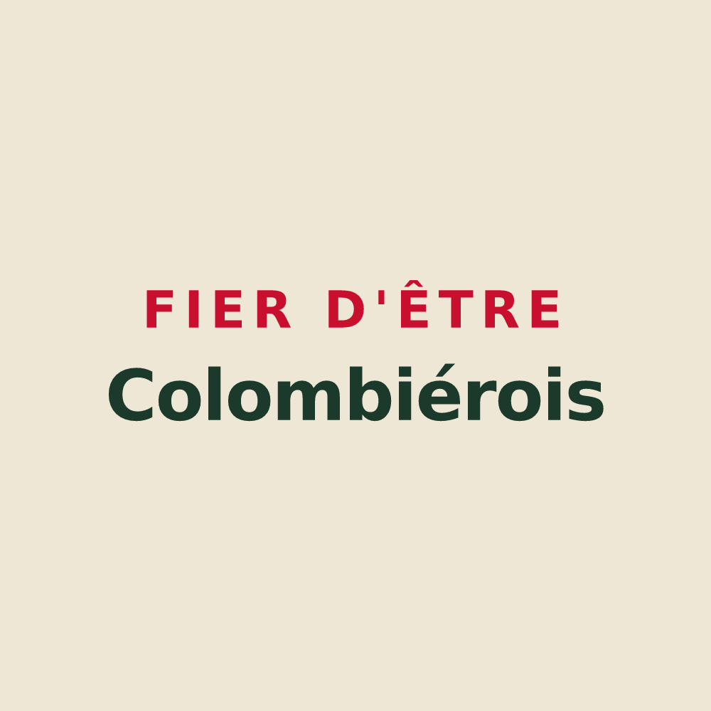 Tote bag « Fier d'être Colombiérois » — design pour Colombiers
