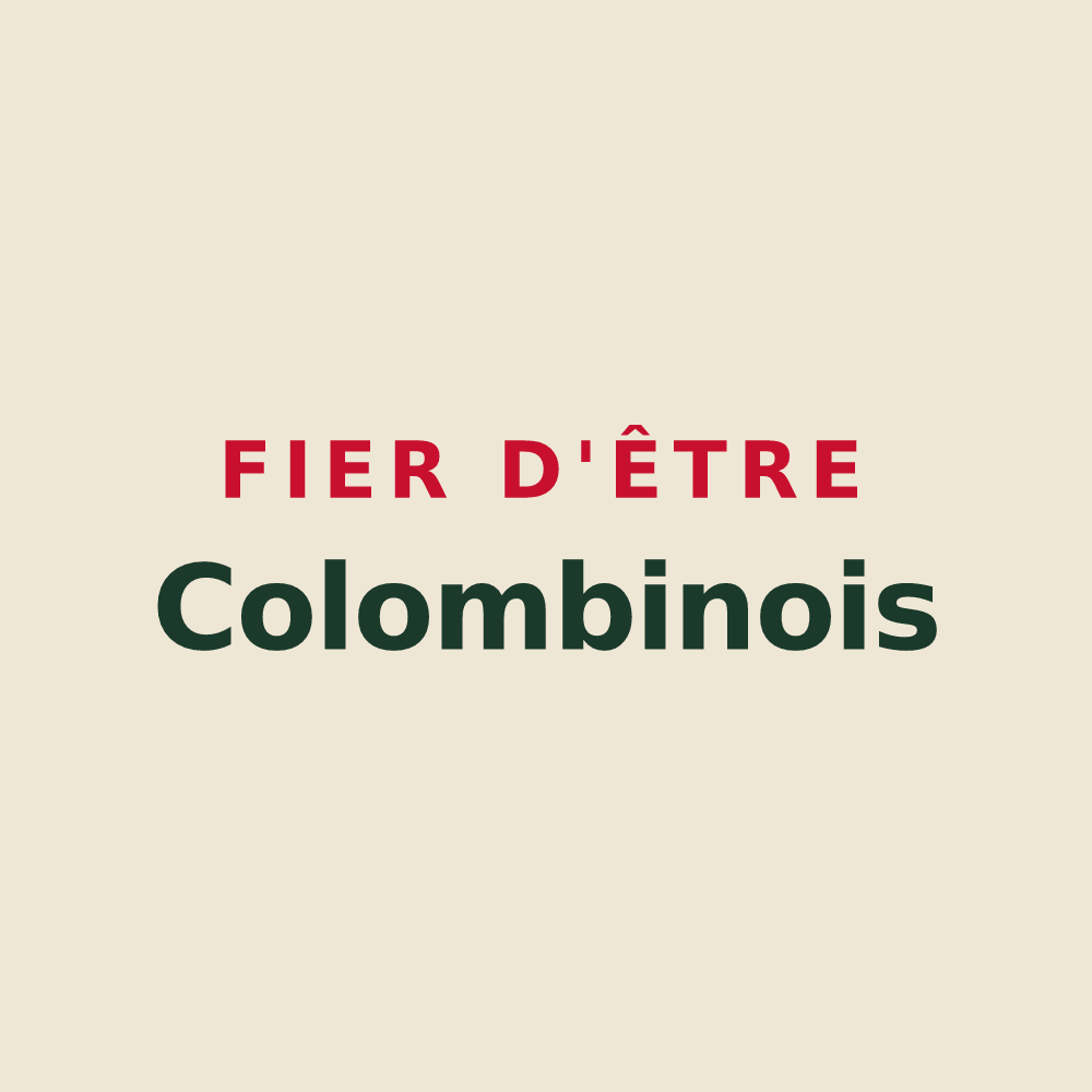 Tote bag « Fier d'être Colombinois » — design pour Colombiers