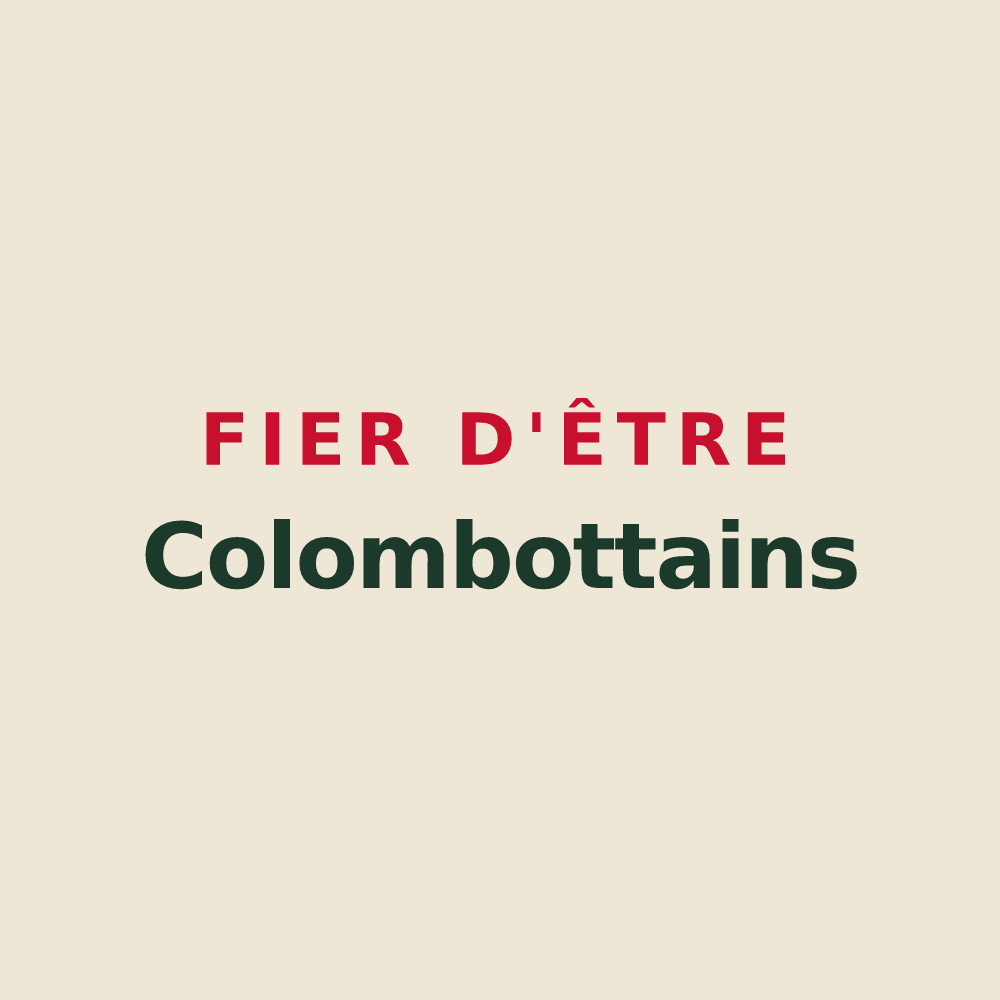 Tote bag « Fier d'être Colombottains » — design pour Colombotte