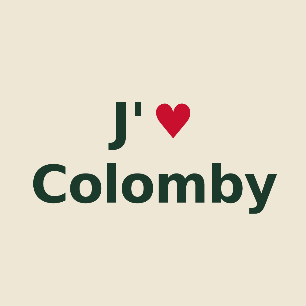 Tote bag personnalisé Colomby — design J'aime Colomby