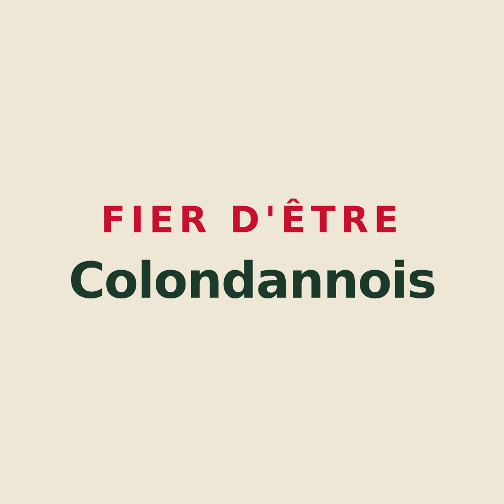 Tote bag « Fier d'être Colondannois » — design pour Colondannes