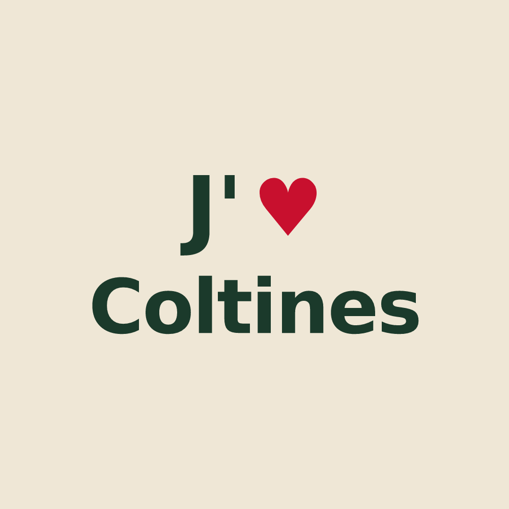 Tote bag personnalisé Coltines — design J'aime Coltines