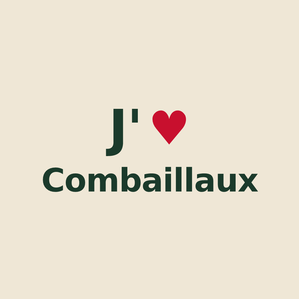 Tote bag personnalisé Combaillaux — design J'aime Combaillaux