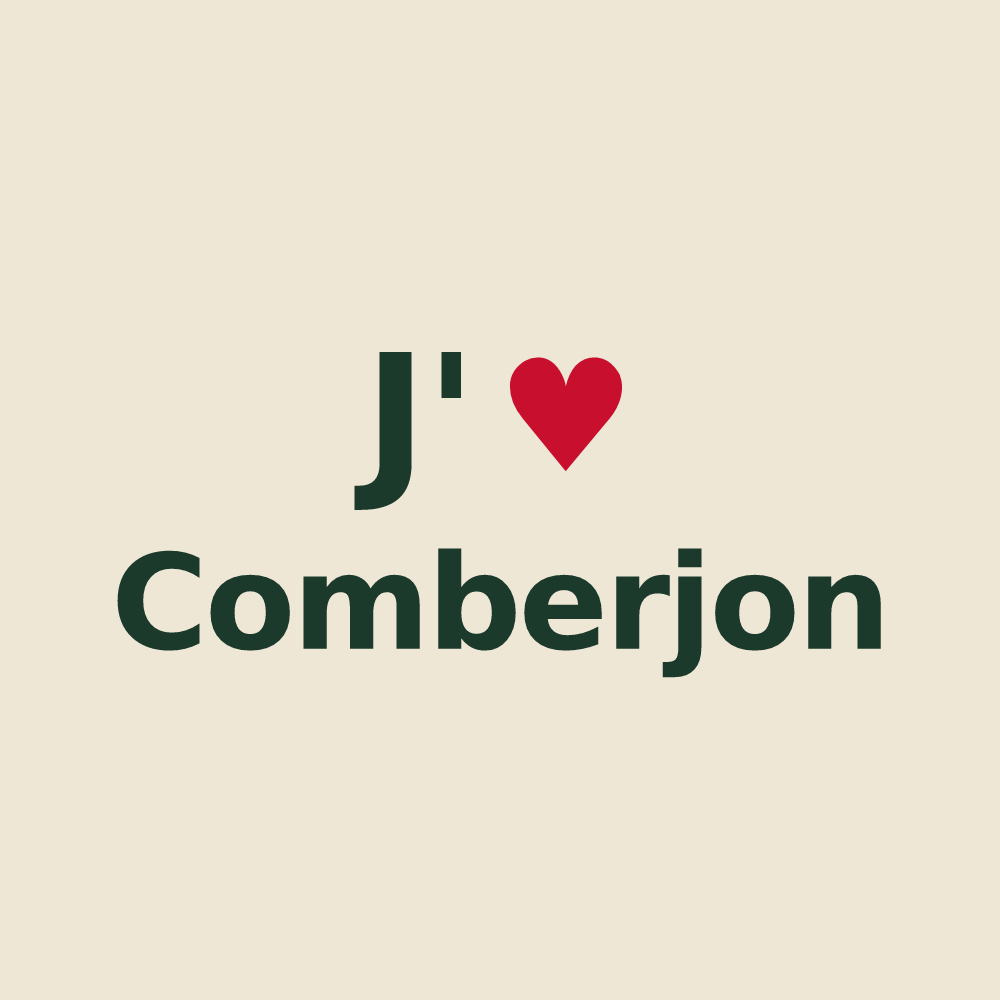 Tote bag personnalisé Comberjon — design J'aime Comberjon
