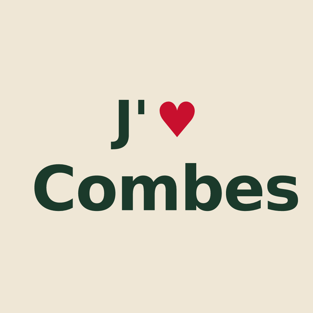 Tote bag personnalisé Combes — design J'aime Combes