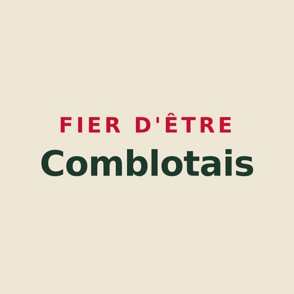 Tote bag « Fier d'être Comblotais » — design pour Comblot