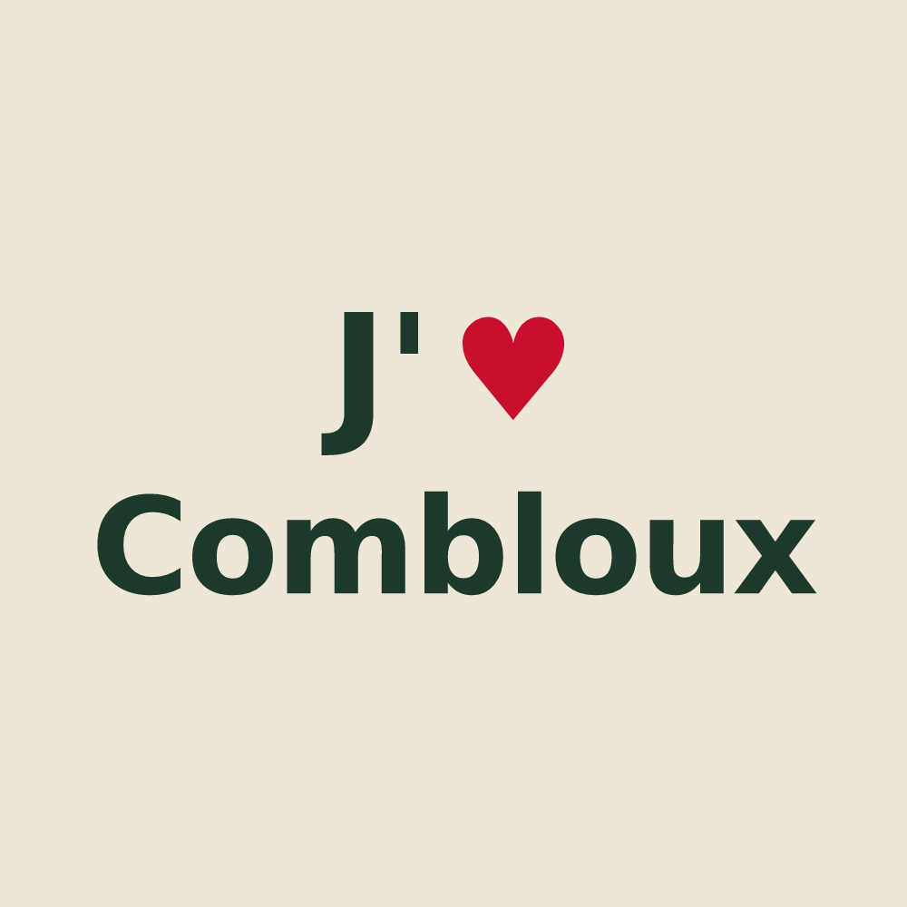 Tote bag personnalisé Combloux — design « J'aime Combloux » imprimé sur le tote bag
