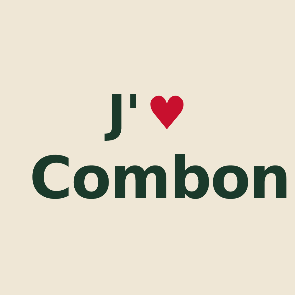 Tote bag personnalisé Combon — design J'aime Combon