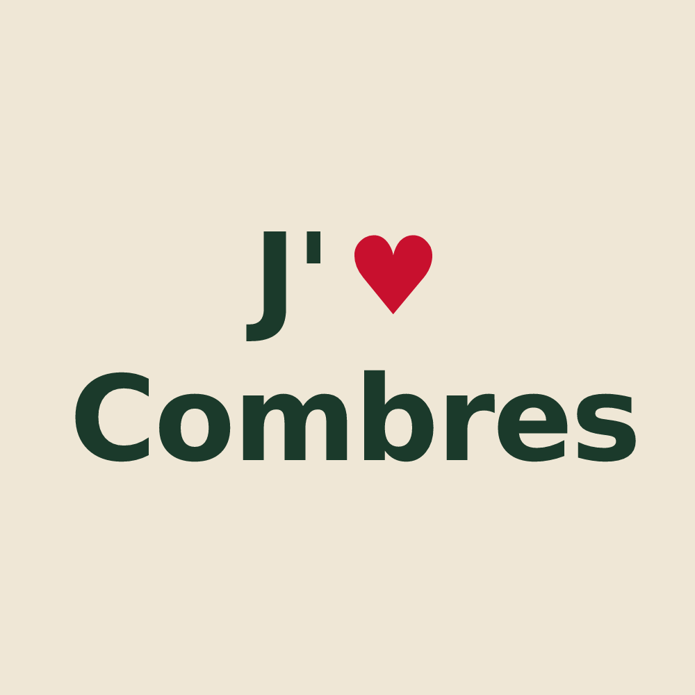 Tote bag personnalisé Combres — design J'aime Combres