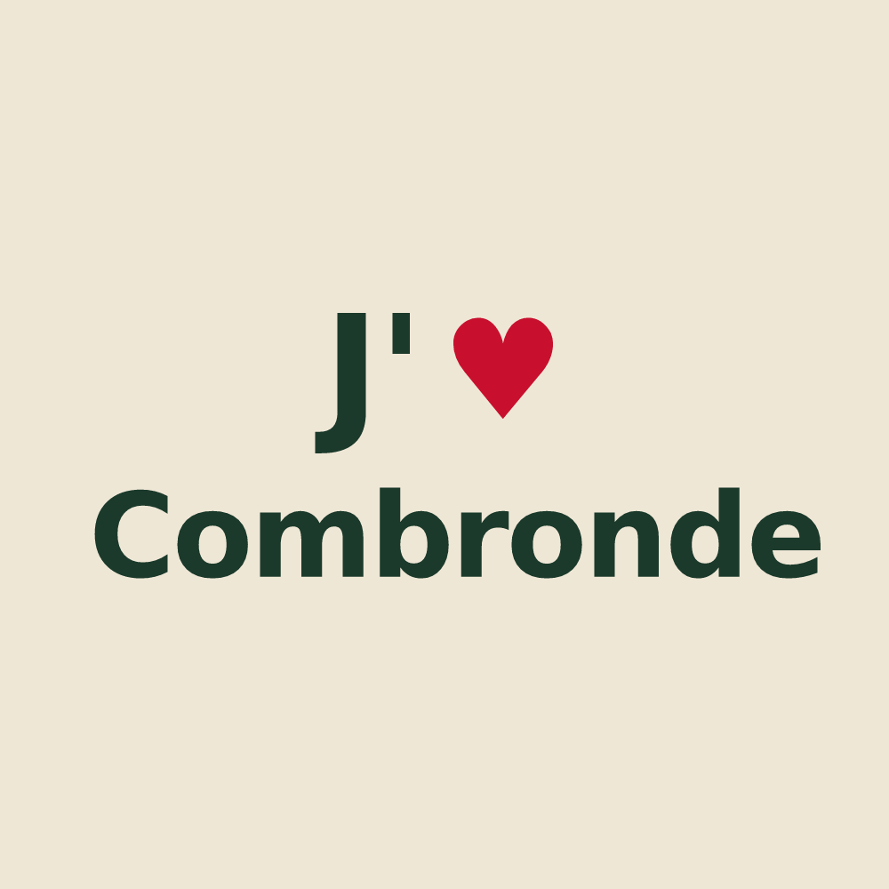Tote bag personnalisé Combronde — design J'aime Combronde
