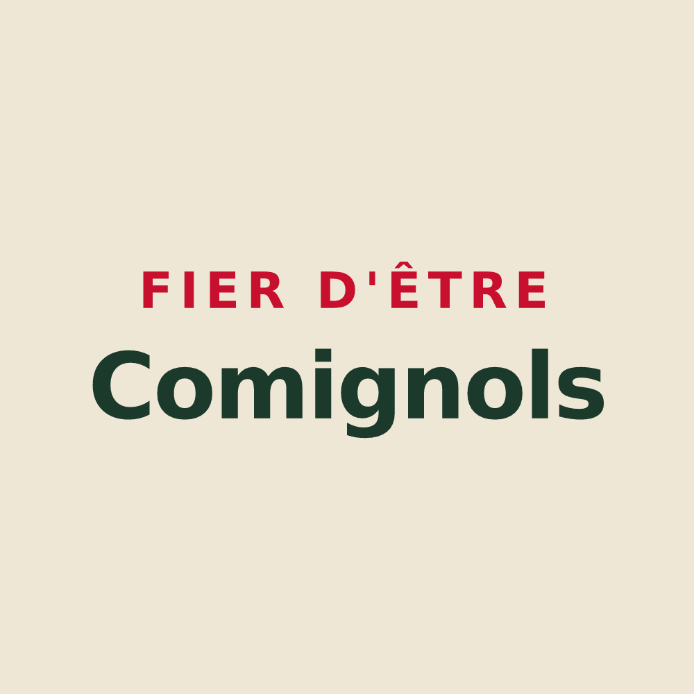 Tote bag « Fier d'être Comignols » — design pour Comigne