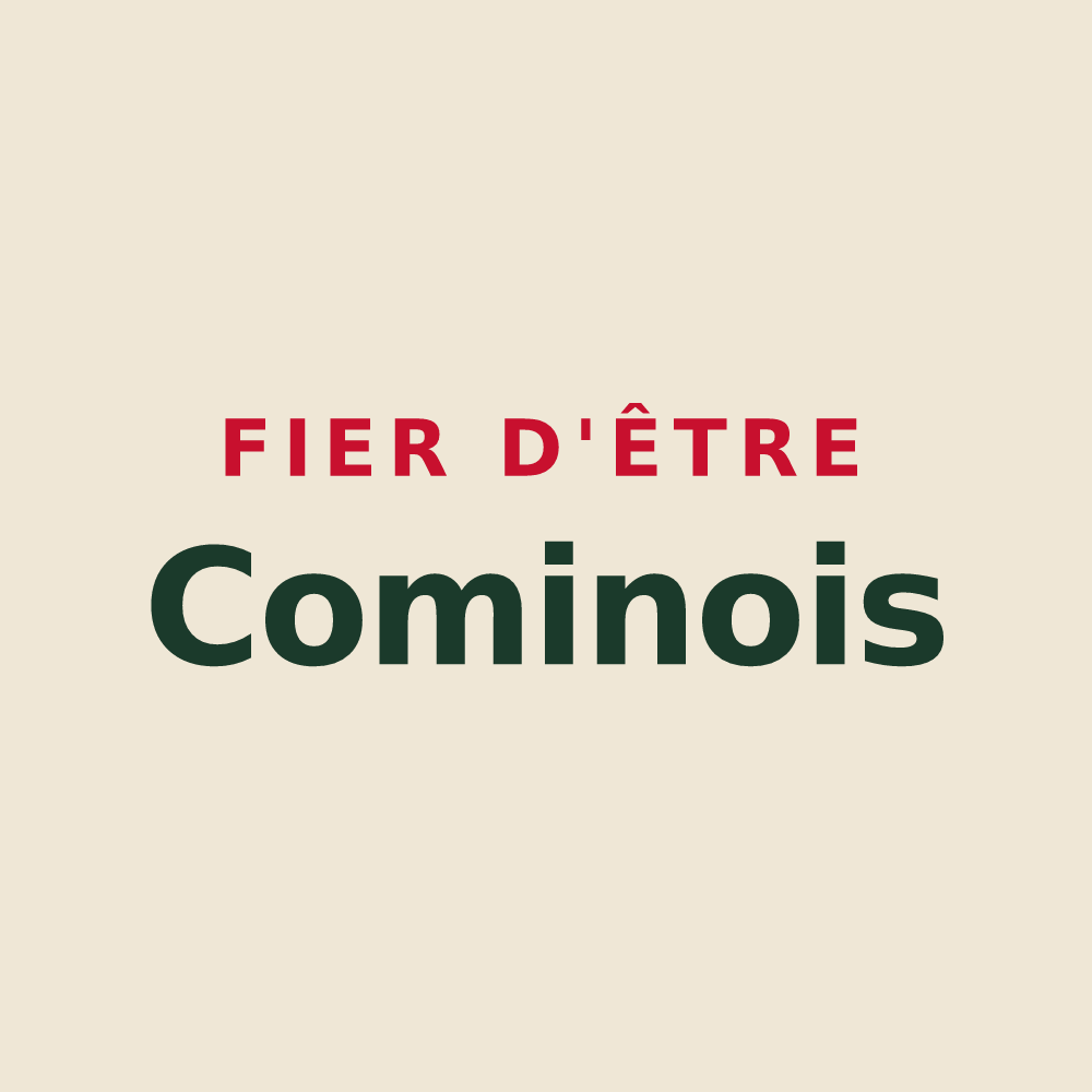 Tote bag « Fier d'être Cominois » — design pour Comines