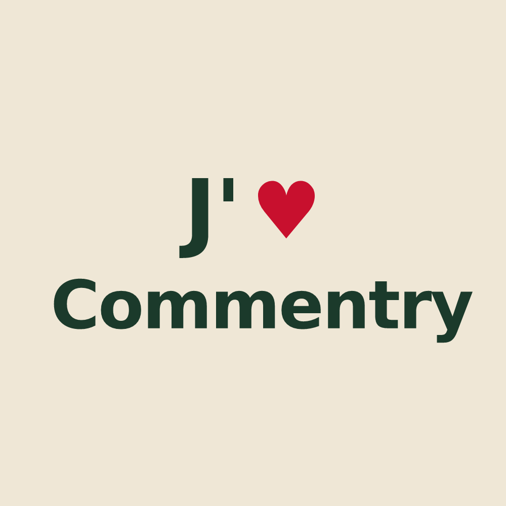 Tote bag personnalisé Commentry — design J'aime Commentry