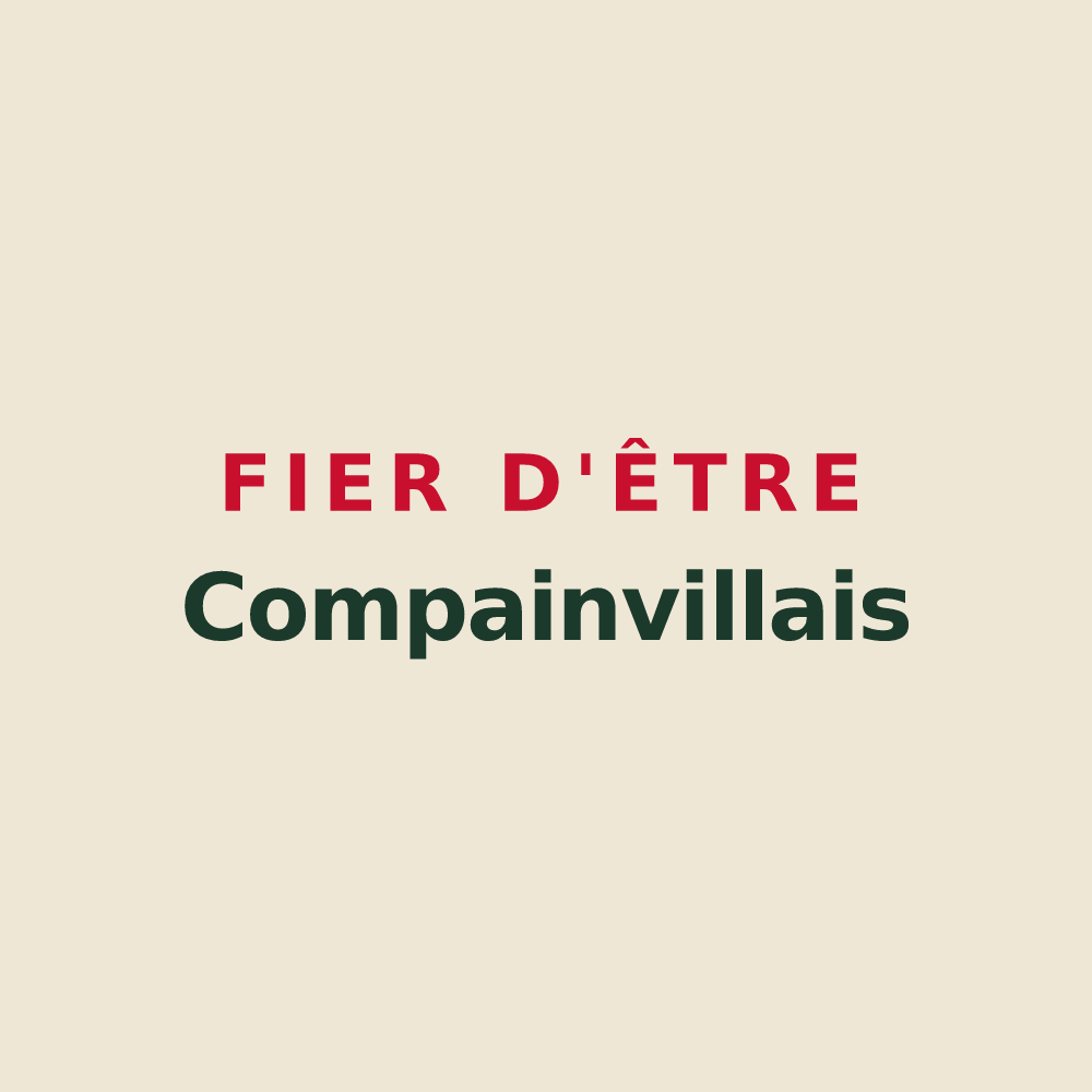 Tote bag « Fier d'être Compainvillais » — design pour Compainville