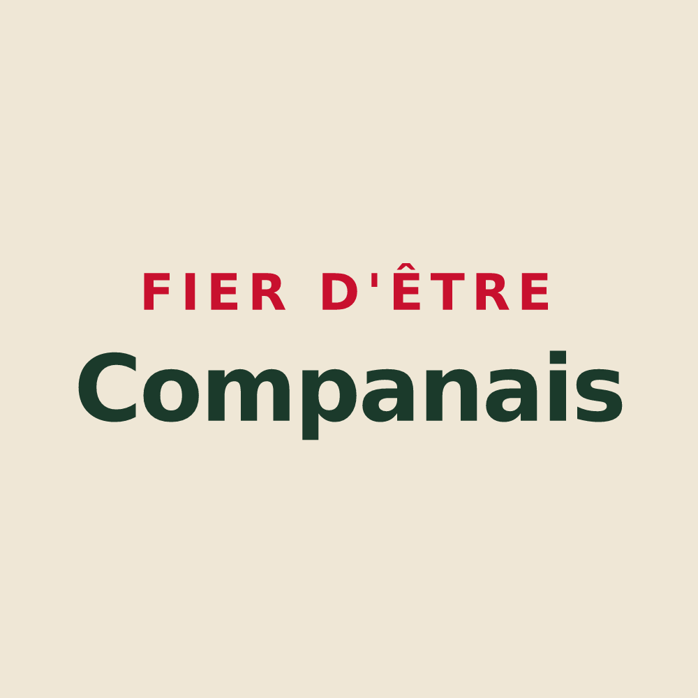 Tote bag « Fier d'être Companais » — design pour Compans