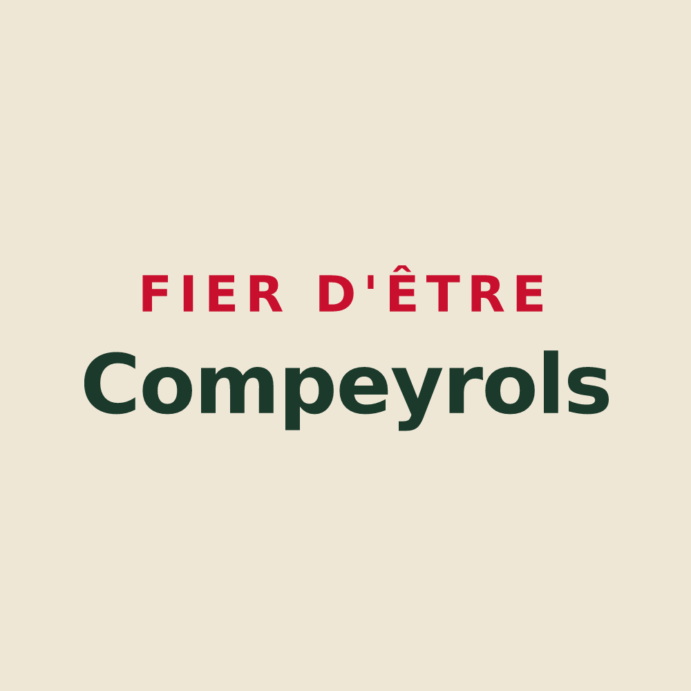 Tote bag « Fier d'être Compeyrols » — design pour Compeyre