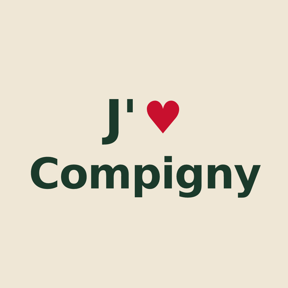 Tote bag personnalisé Compigny — design J'aime Compigny