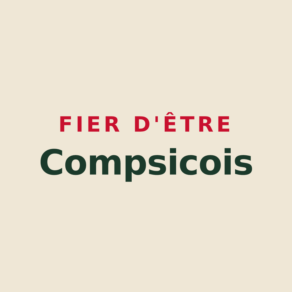 Tote bag « Fier d'être Compsicois » — design pour Comps