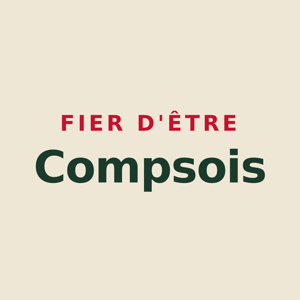 Tote bag « Fier d'être Compsois » — design pour Comps