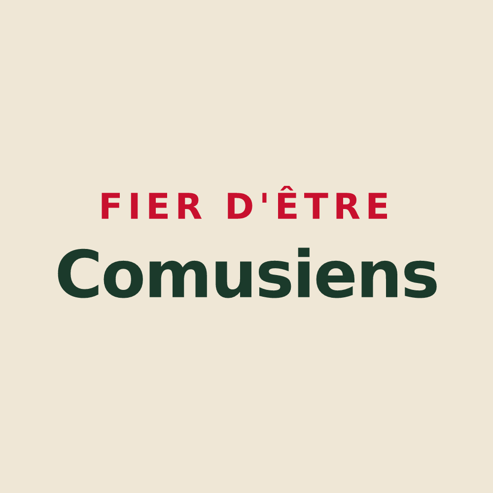 Tote bag « Fier d'être Comusiens » — design pour Comus