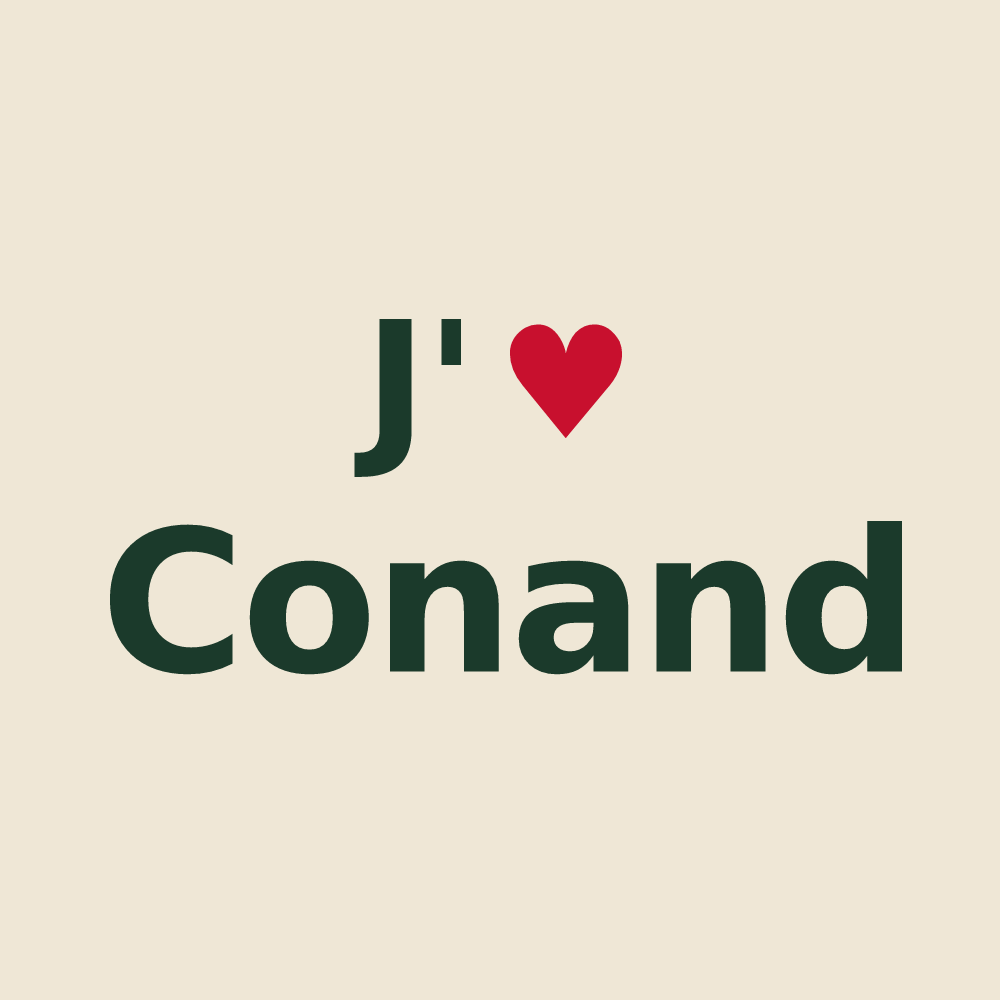 Tote bag personnalisé Conand — design J'aime Conand