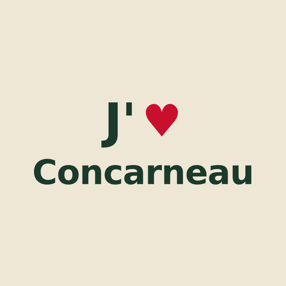 Tote bag personnalisé Concarneau — design J'aime Concarneau