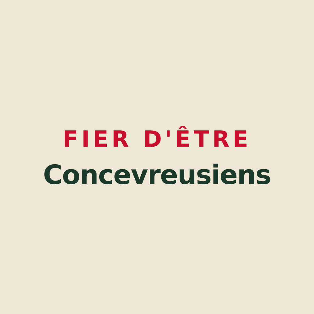 Tote bag « Fier d'être Concevreusiens » — design pour Concevreux
