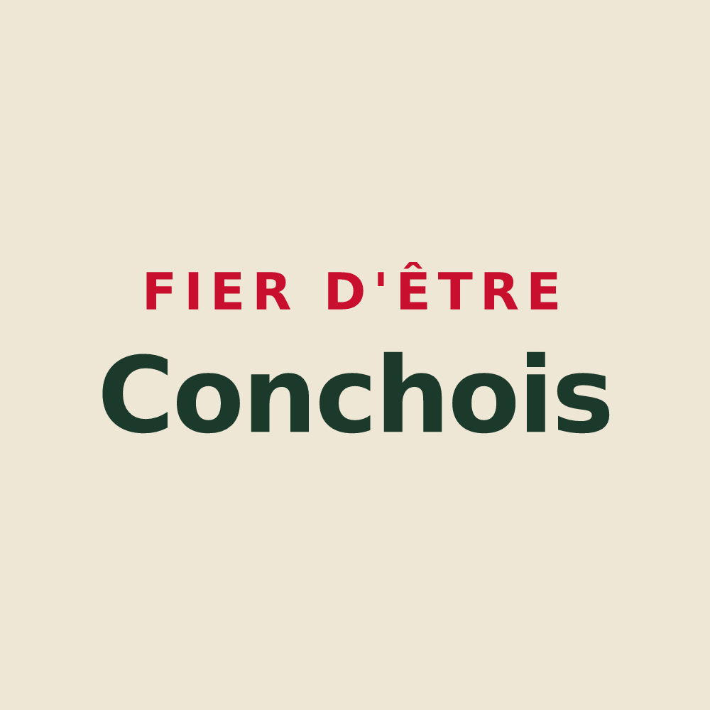 Tote bag « Fier d'être Conchois » — design pour Conches-sur-Gondoire