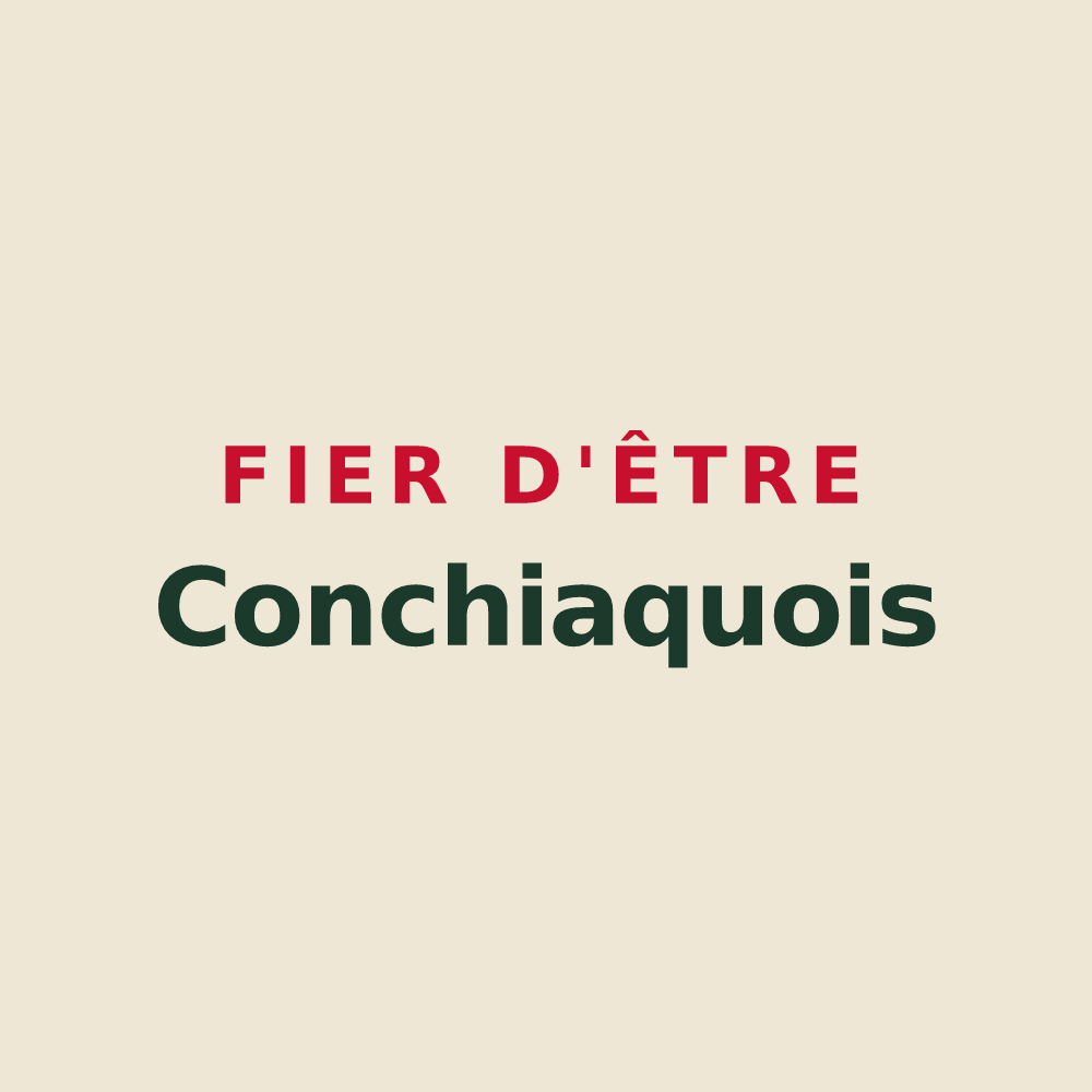 Tote bag « Fier d'être Conchiaquois » — design pour Conchy-sur-Canche