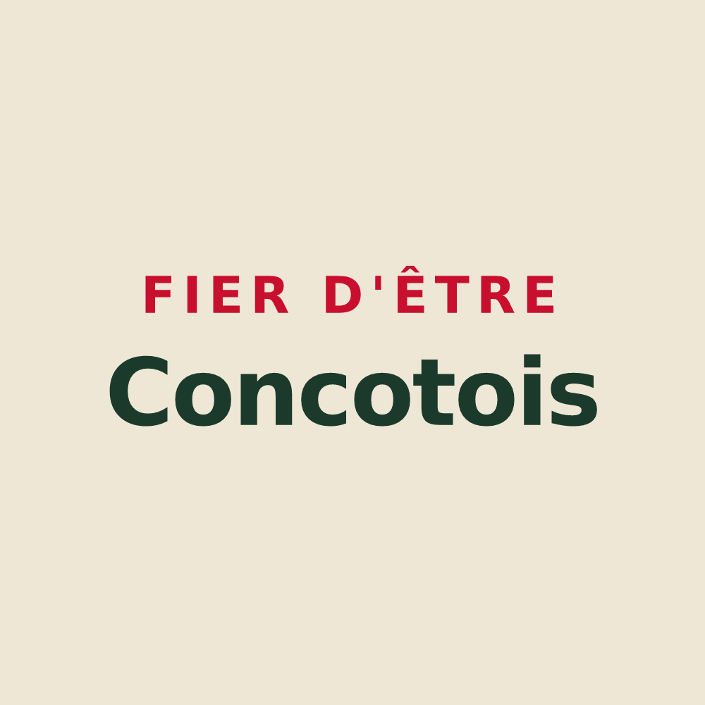 Tote bag « Fier d'être Concotois » — design pour Concots