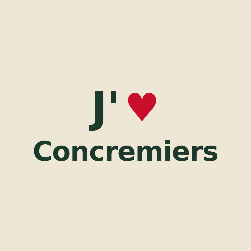 Tote bag personnalisé Concremiers — design J'aime Concremiers