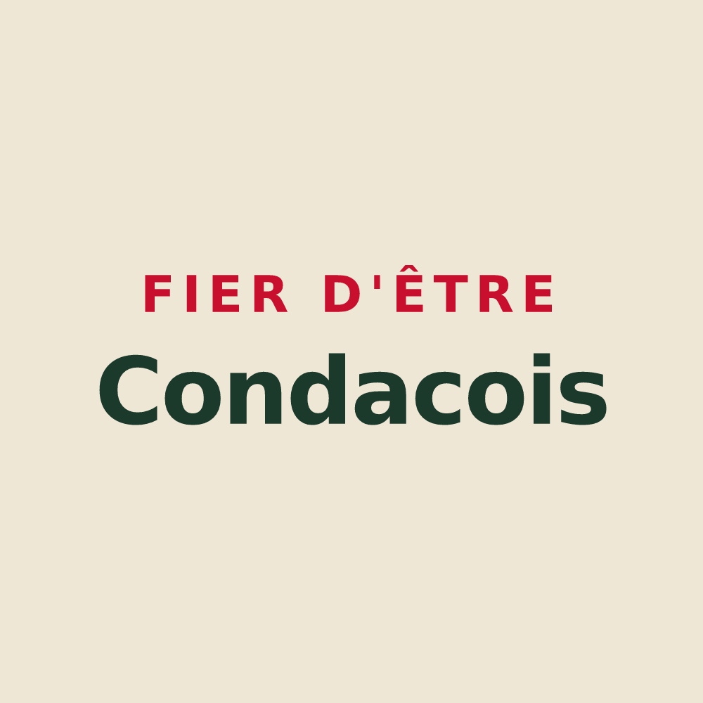 Tote bag « Fier d'être Condacois » — design pour Condac