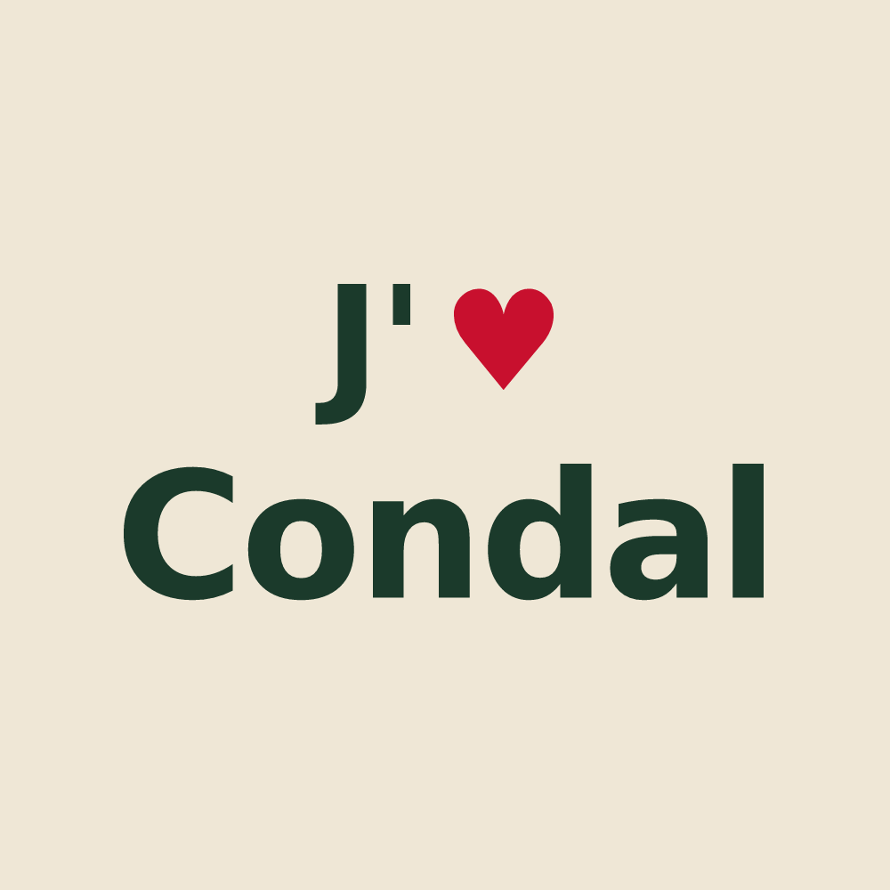 Tote bag personnalisé Condal — design J'aime Condal