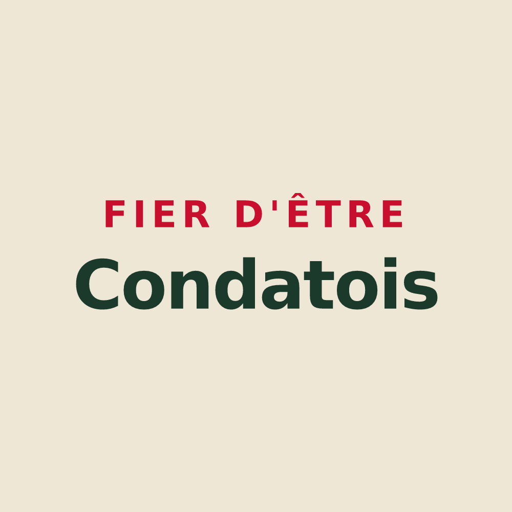 Tote bag « Fier d'être Condatois » — design pour Condat-sur-Vienne