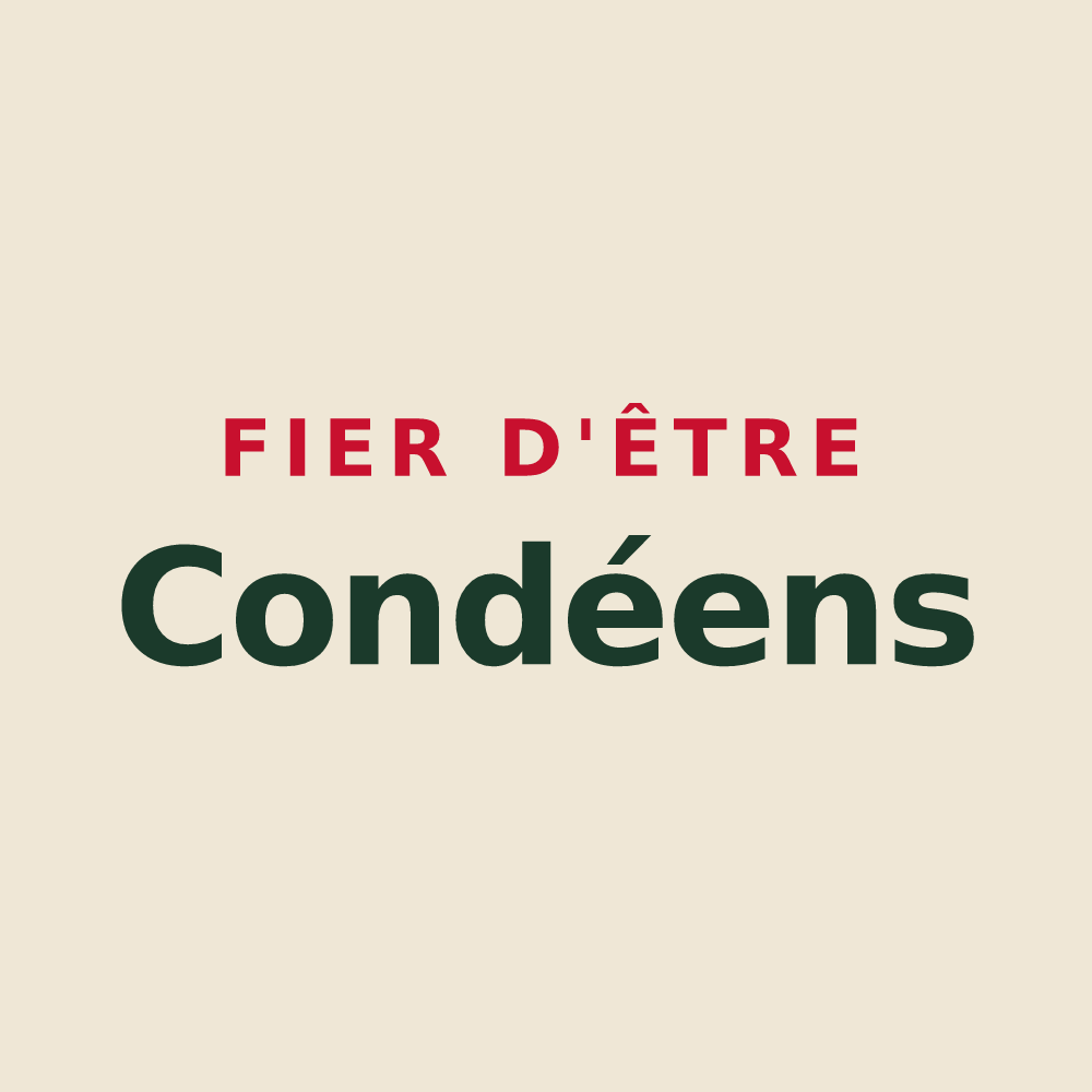 Tote bag « Fier d'être Condéens » — design pour Condé-en-Brie